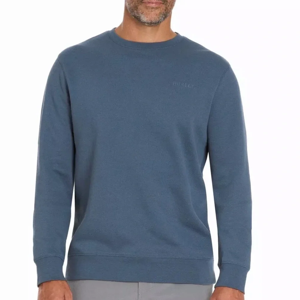 Hurley Men’s Long Sleeve Crewneck Sweatshirt Size L - Picture 2 of 3